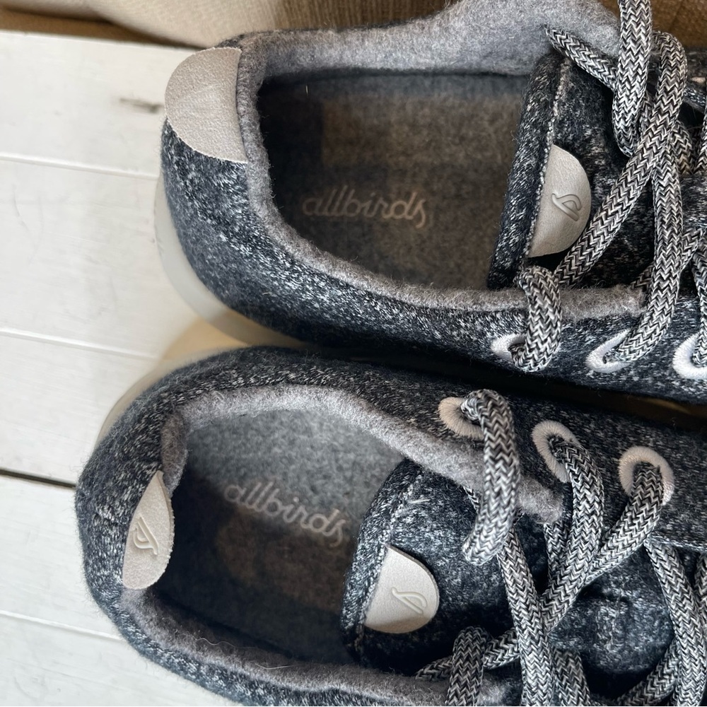 Allbirds Wool Runners Ray Running Shoes Women's 8 Fabric Heather Blue Gray - Picture 8 of 11